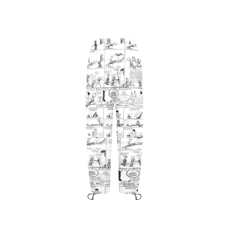vintage comic nineteenth century print Women's Quick Dry Cargo Sweatpants (Model L65) - Objet D'Art