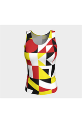 Color Collage Fitted Tank Top - Objet D'Art