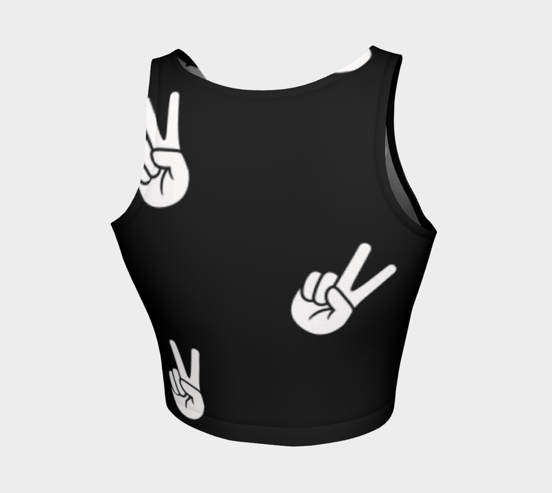 Peace Sign Crop Top - Objet D'Art