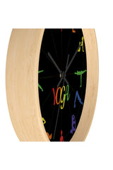 Yoga Asana Wall clock - Objet D'Art