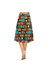 Library Skirt Waistband Aoede Crepe Skirt (Model D16) - Objet D'Art