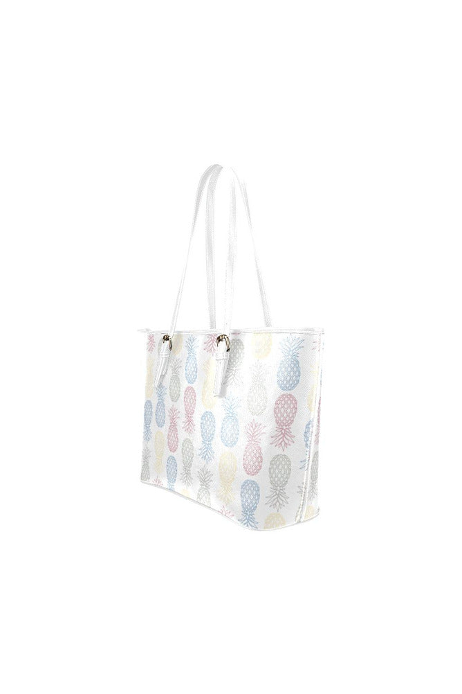 Pineapple Panache Leather Tote Bag/Small - Objet D'Art