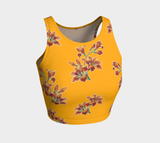 Orange Lily Athletic Crop Top - Objet D'Art