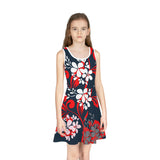 Girls' Sleeveless Sundress (AOP) - Objet D'Art