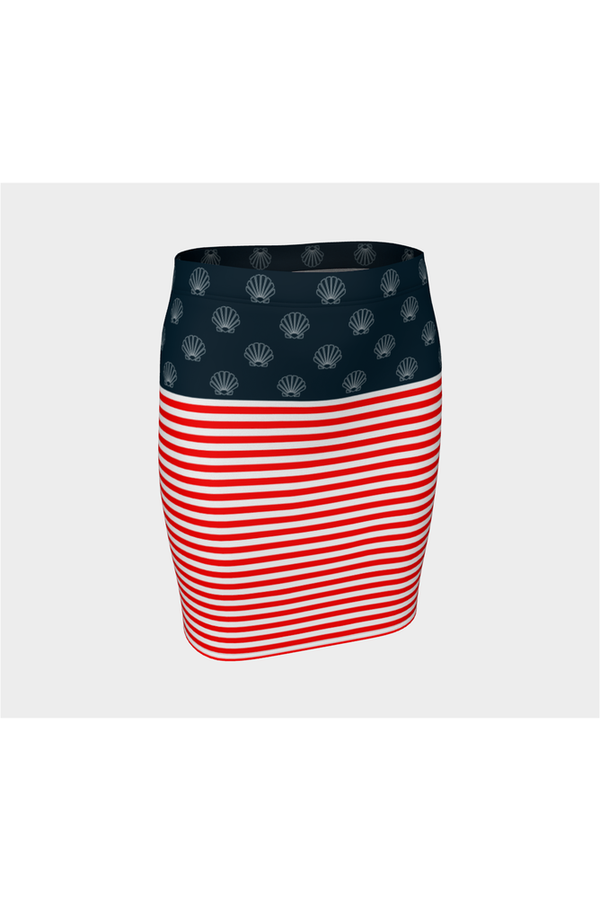 United Shells of America Fitted Skirt - Objet D'Art