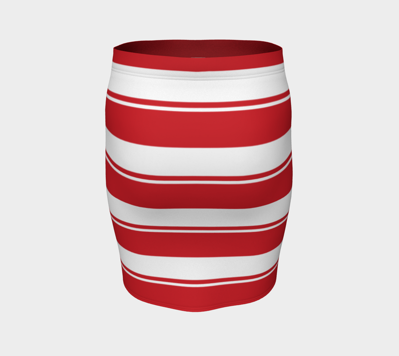 Rose Red Fitted Skirt - Objet D'Art