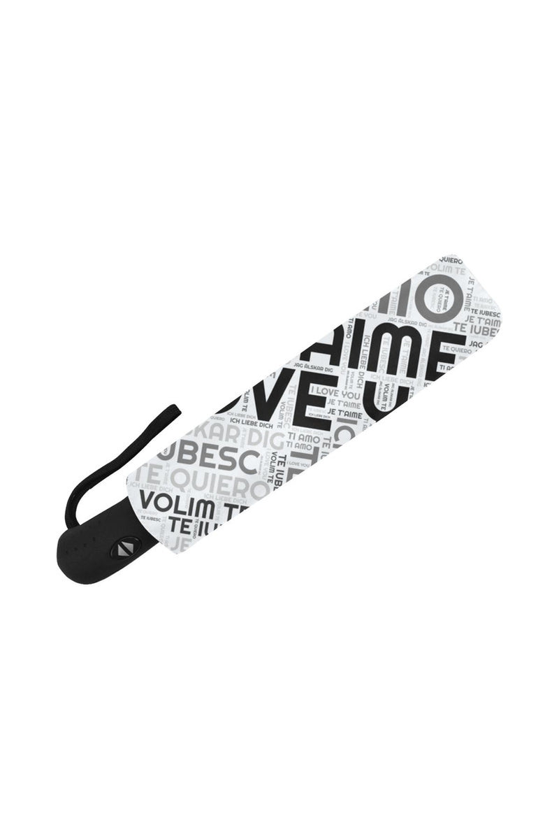 I LOVE YOU Anti-UV Auto-Foldable Umbrella (Underside Printing) - Objet D'Art Online Retail Store