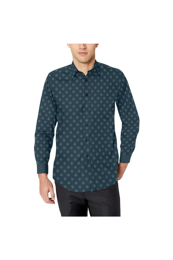 Shells Men's All Over Print Casual Dress Shirt - Objet D'Art