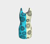 Daisy Wheel Bodycon Dress - Objet D'Art