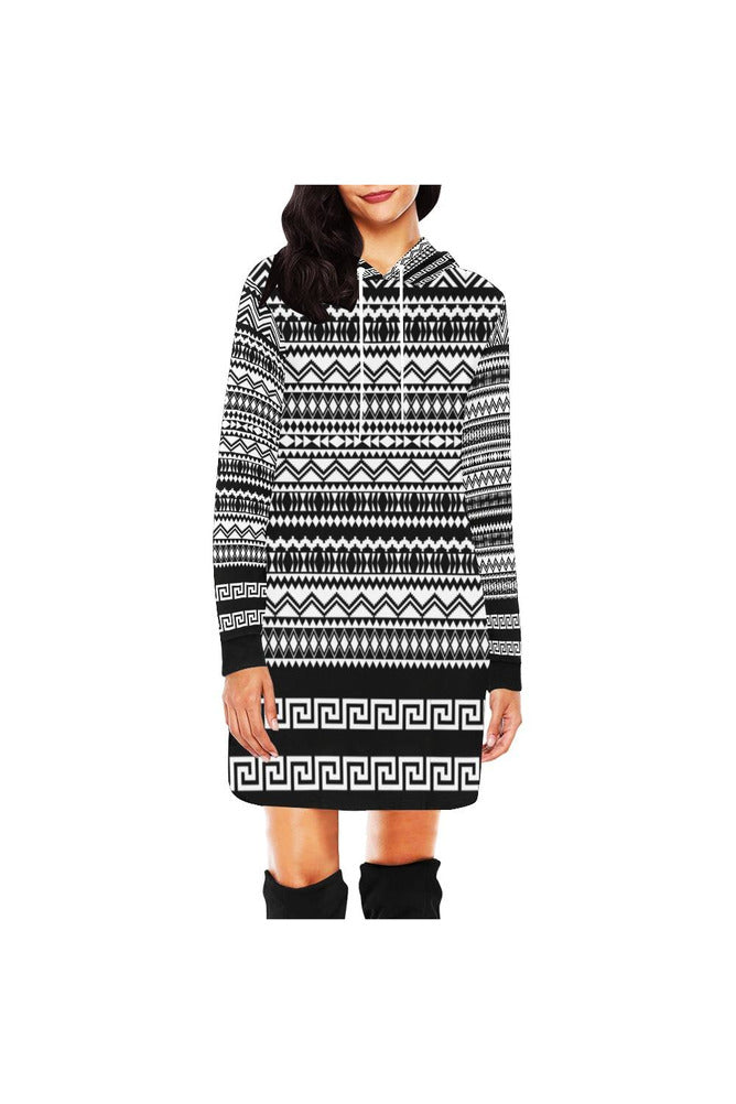 Aztec Hoodie Mini Dress - Objet D'Art