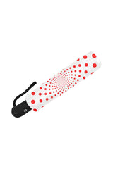 Polka Dot Spiral Auto-Foldable Umbrella - Objet D'Art