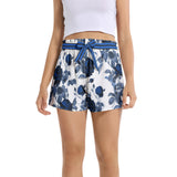 Delft Blue Roses Women's Belted Short - Objet D'Art