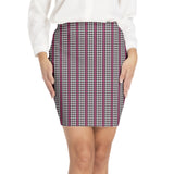 Striped Vintage Quincunx Print Elastic Waist Bodycon Skirt - Objet D'Art