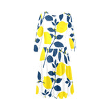 Lemon Spice Tethys Half-Sleeve Skater Dress - Objet D'Art
