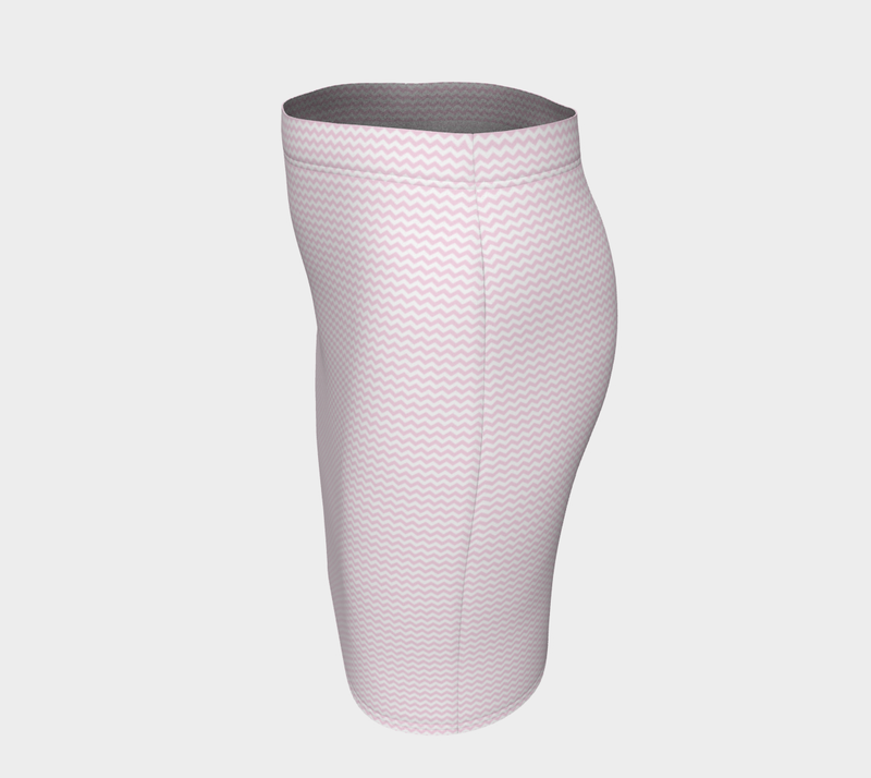 Pink Waves Fitted Skirt - Objet D'Art