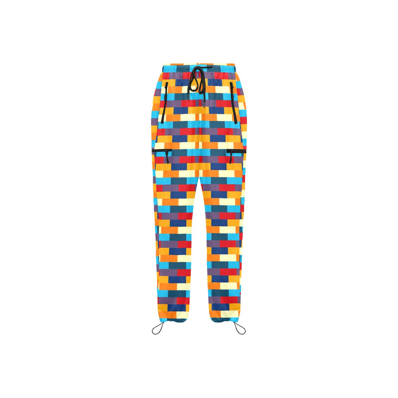 self portrait color scheme print Women's Quick Dry Cargo Sweatpants (Model L65) - Objet D'Art
