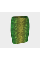 Snakeskin Fitted Skirt - Objet D'Art