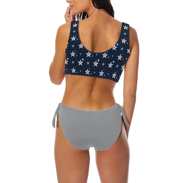 Stellar Bow Tie Front Bikini Swimsuit (Model S38) - Objet D'Art