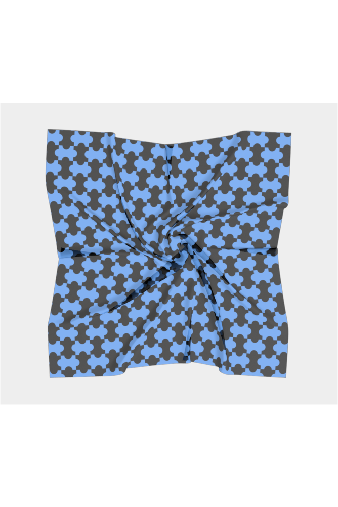 Tessellation Blue Square Scarf - Objet D'Art