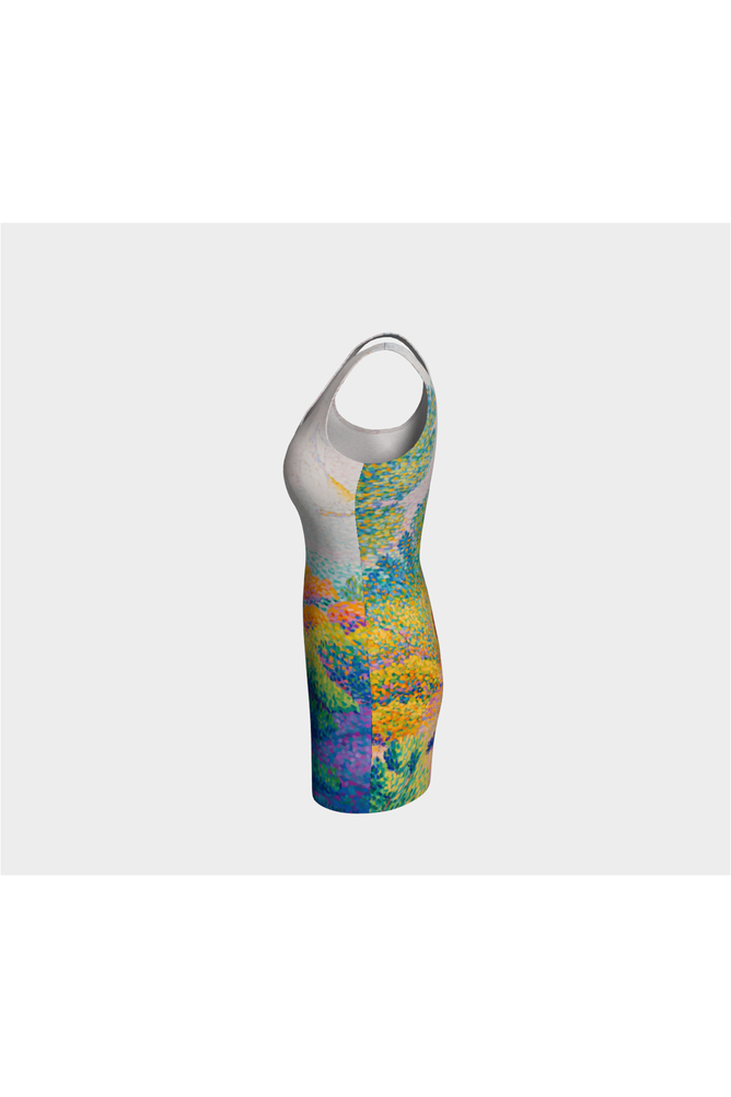 Henri Edmond Cross Bodycon Dress - Objet D'Art