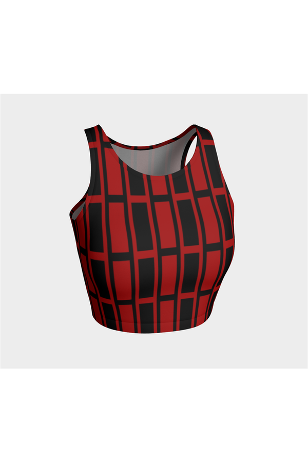 Red and Black Athletic Top - Objet D'Art