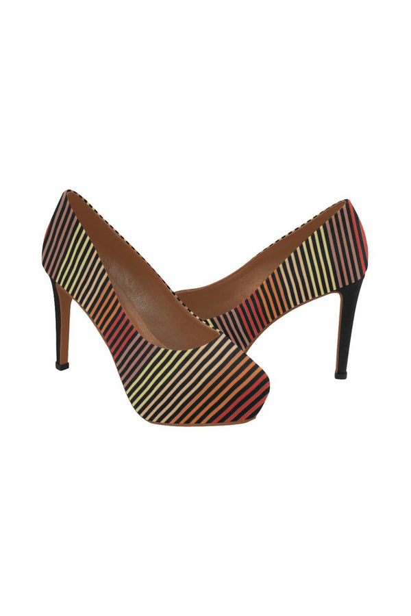 Spectral Lines Women's High Heels (Model 044) - Objet D'Art