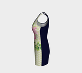 Floral Skull Bodycon Dress - Objet D'Art