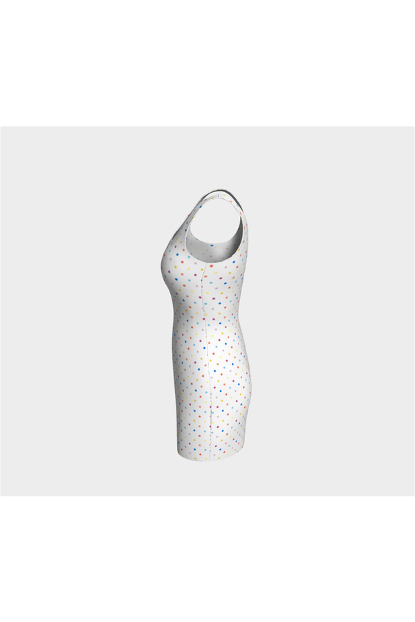 Colorful Polka Dot Bodycon Dress - Objet D'Art