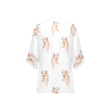 cheribum aloft smaller Women's Kimono Chiffon Cover Up (Model H51) - Objet D'Art
