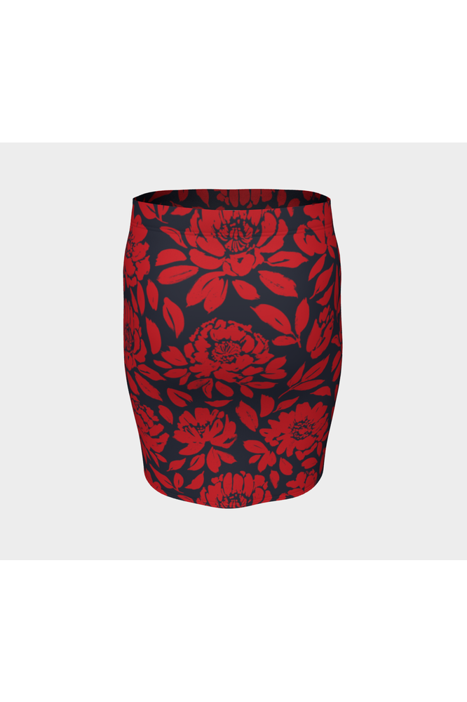 Floral Fitted Skirt - Objet D'Art