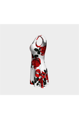 Red Rose Flare Dress - Objet D'Art