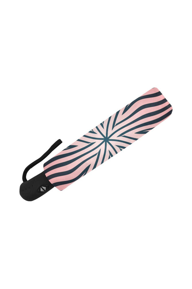 Pink Zebra Print Auto-Foldable Umbrella - Objet D'Art