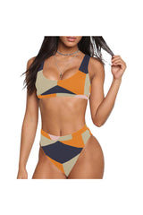 HEX S07 WAIST BND Sport Top & High-Waisted Bikini Swimsuit (Model S07) - Objet D'Art