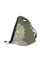 Sage Mandala Neoprene Lunch Bag/Large (Model 1669) - Objet D'Art