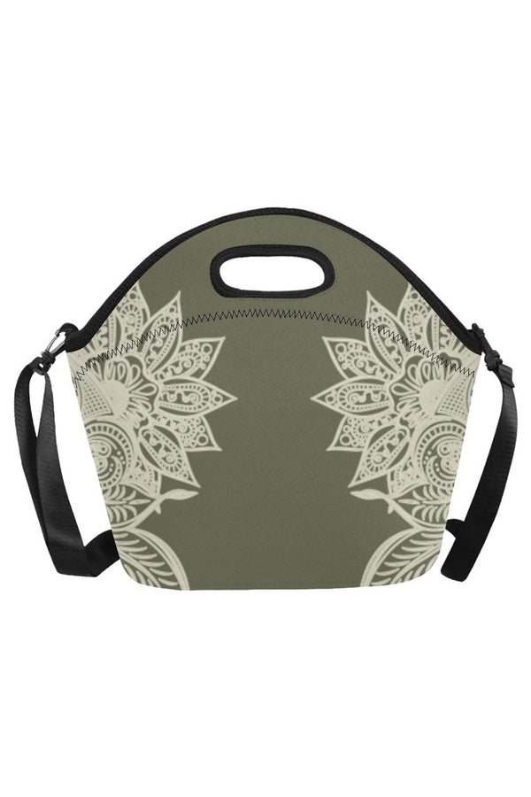 Sage Mandala Neoprene Lunch Bag/Large (Model 1669) - Objet D'Art