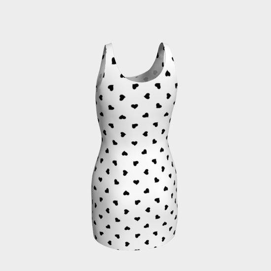 Hearts Bodycon Dress - Objet D'Art