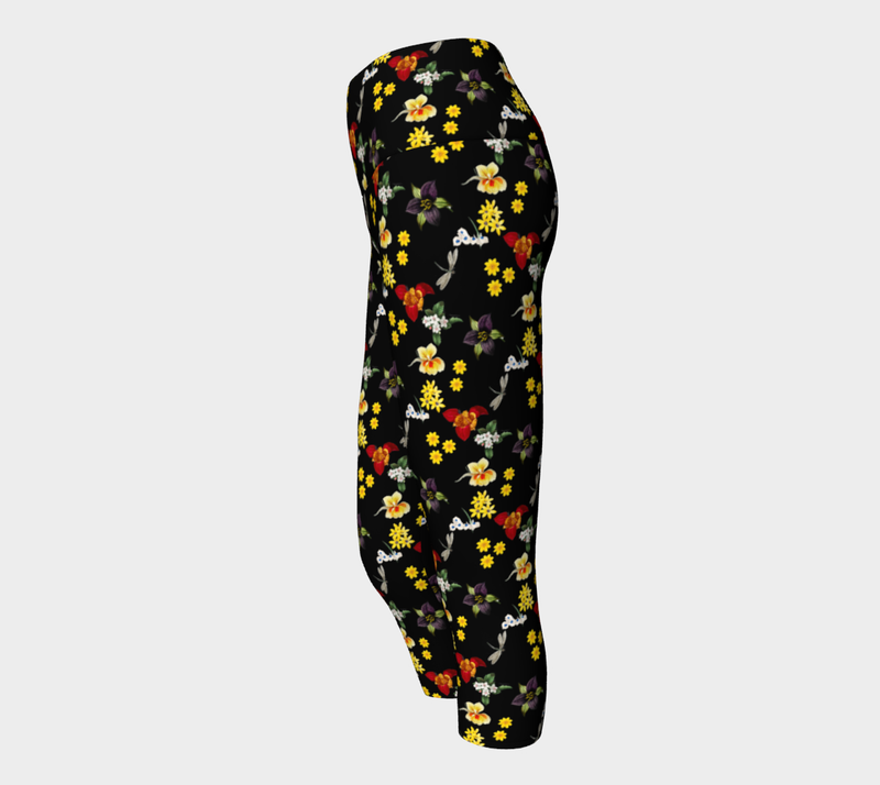 Floral Yoga Capris - Objet D'Art