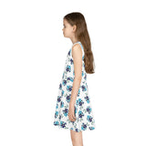 Girls' Sleeveless Sundress (AOP) - Objet D'Art
