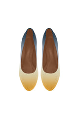 Blue White & Gold Women's High Heels - Objet D'Art Online Retail Store