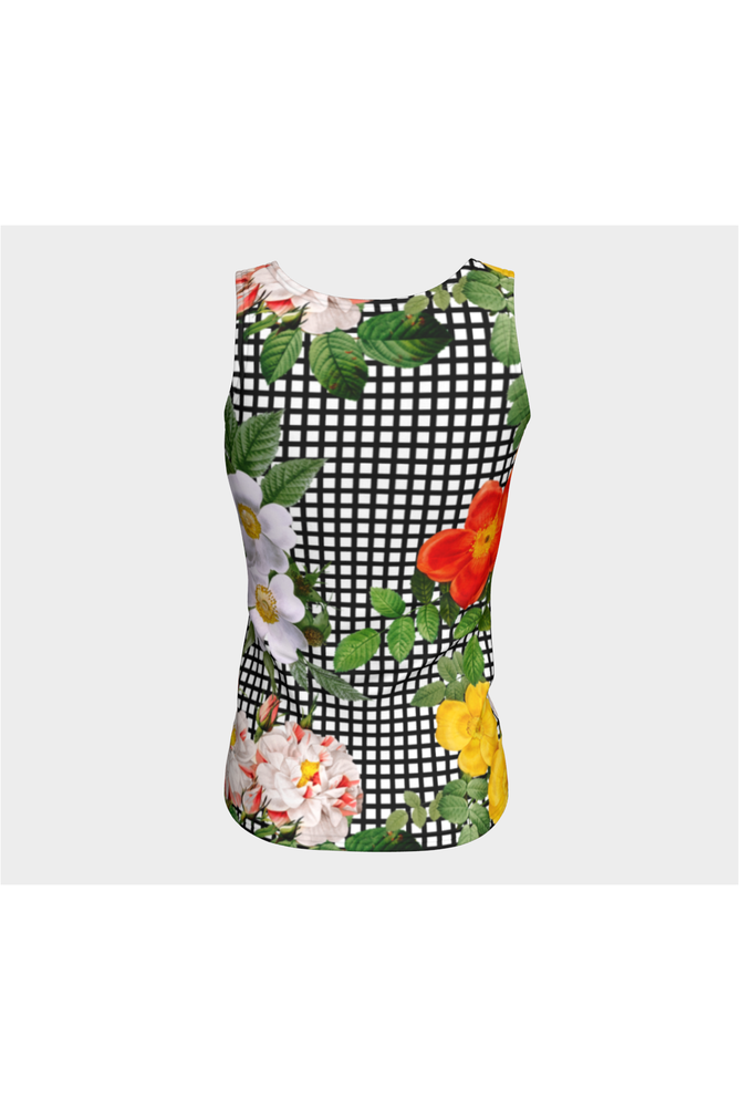 Floral Fitted Tank Top - Objet D'Art