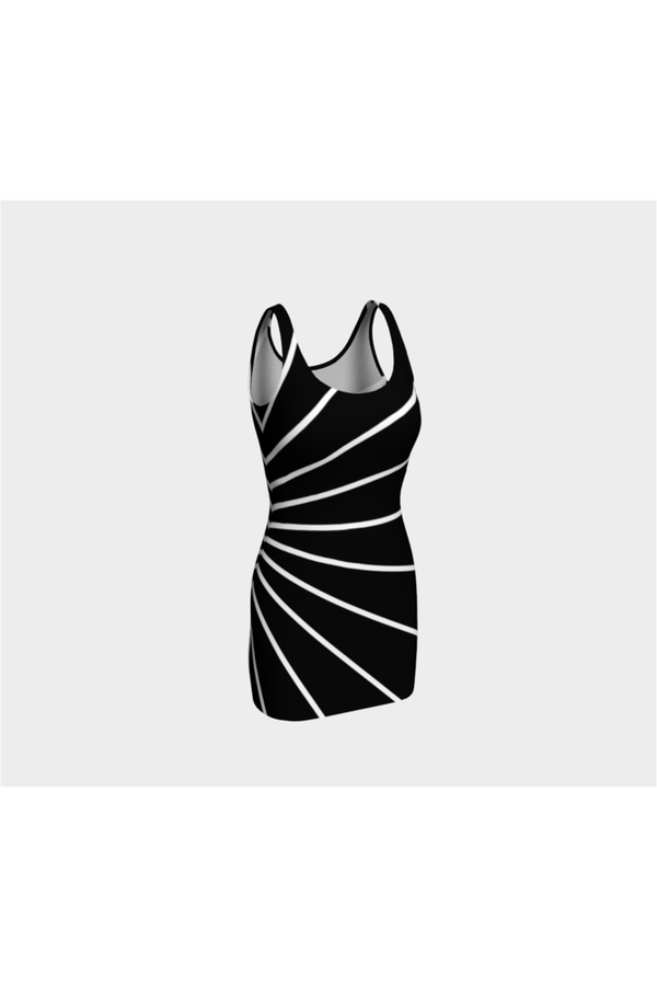 Radial Burst Bodycon Dress - Objet D'Art