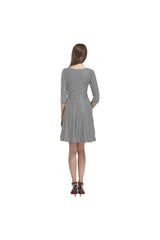 B D20 -SLEEVE Tethys Half-Sleeve Skater Dress(Model D20) - Objet D'Art