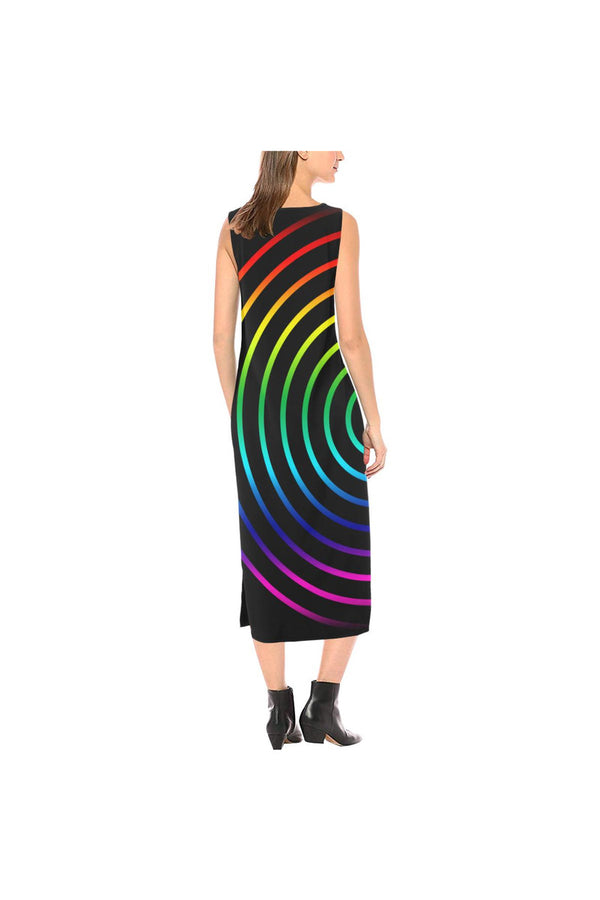 Rainbow Phaedra Sleeveless Open Fork Long Dress - Objet D'Art