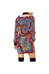 Big Pays Lee 2 All Over Print Hoodie Mini Dress (Model H27) - Objet D'Art