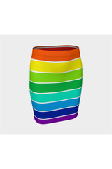 Brainbow Color Theory Fitted Skirt - Objet D'Art