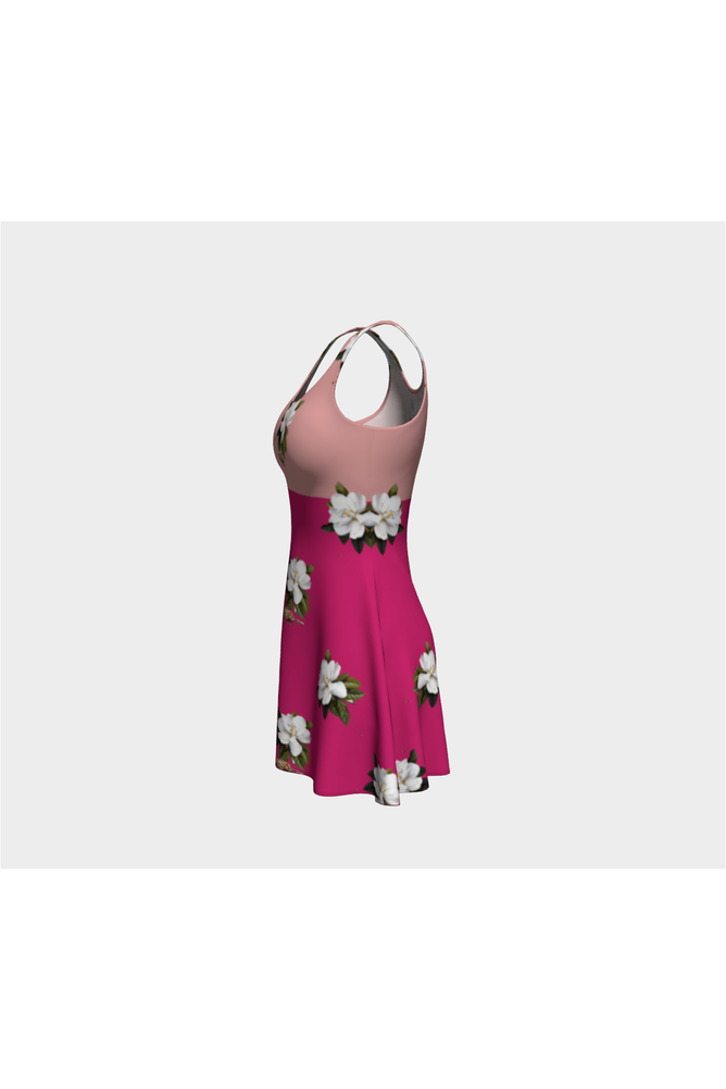 Two Tone Magnolia Flare Dress - Objet D'Art