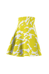 Lemon Zest Women's Skater Skirt - Objet D'Art