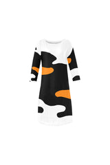 Turmeric Blotch Buster Rhea Loose Round Neck Dress - Objet D'Art