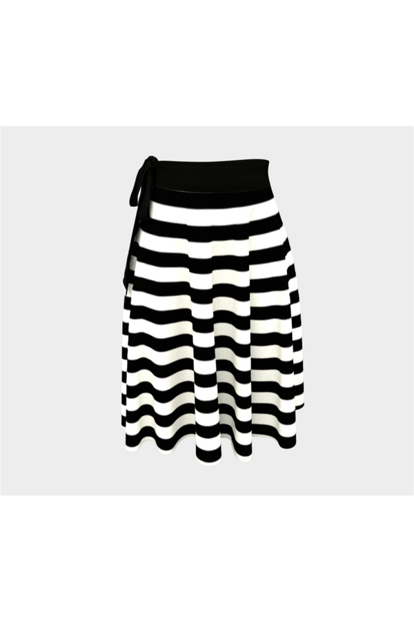 Striped Wrap Skirt - Objet D'Art