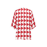 go go print Women's Kimono Chiffon Cover Up (Model H51) - Objet D'Art